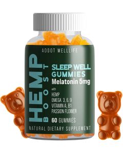 Addot Welllife Sleep Well Natural Vegan 60 Gummies Melatonin 5mg