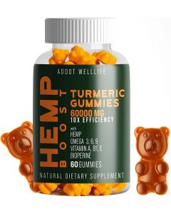 Addot Welllife Turmeric Hemp Natural Vitamin 60 Vegan Gummies - supplemynts.com