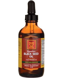 African Red Tea Organic Egyptian Cold Pressed Black Seed Oil 4 Oz - supplemynts.com