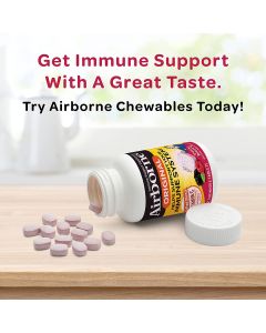 Airborne Vitamin C 1000mg Immune Support Berry 32 Chewable Tablets - supplemynts.com