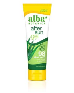 Alba Botanica Cooling After Sun Gel 98 Percentage Aloe Vera 8 Oz