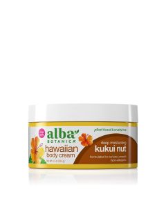 Alba Botanica Hawaiian Body Cream Deep Moisturizing Kukui Nut 6.5 Oz