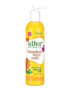 Alba Botanica Hawaiian Facial Wash Deep Cleansing Coconut Milk 8 Oz - supplemynts.com