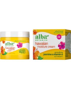 Alba Botanica Hawaiian Moisture Cream Smoothing Jasmine Vitamin E 3 Oz - supplemynts.com