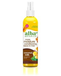 Alba Botanica Mega Moisture Conditioning LeaveIn Mist Coconut Milk 8Oz - supplemynts.com