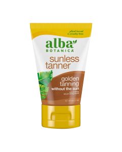 Alba Botanica Sunless Tanner Lotion 4 Oz Natural Looking Results