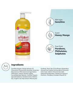 Alba Botanica Very Emollient Bath and Shower Gel 32 Oz
