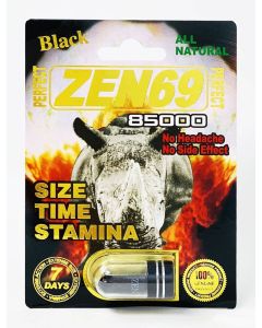 All Natural Perfect Zen69 Black 85000 Male Enhancement Pill - supplemynts.com