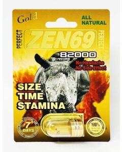 All Natural Perfect Zen69 Gold 82000 Male Enhancement Pill - supplemynts.com