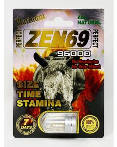 All Natural Perfect Zen69 Platinum 96000 Male Enhancement Pill - supplemynts.com