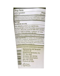 All Terrain Aloe Gel Skin Relief 5 oz Relieves Dry Cracked Skin