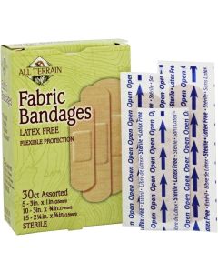 All Terrain Fabric Bandages Assorted 30 Cnt Latex Free