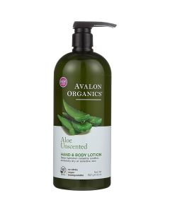 Aloe Unscented Vegan Hand Body Lotion 32 Oz Avalon Organics