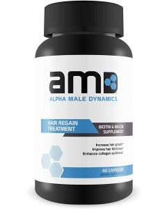 Alpha Male Dynamics Biotin Niacin Hair Regain Supplement 60 Caps - supplemynts.com