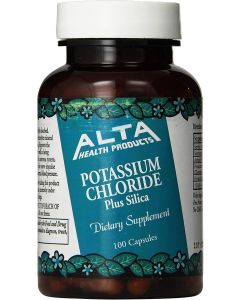 Alta Health Potassium Chloride Plus Silica Capsules 100 Capsules - supplemynts.com