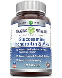 Amazing Formulas Glucosamine Chondroitin MSM Capsules Joint Support
