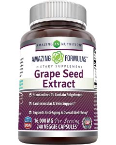 Amazing Formulas Grapeseed Extract 16,000 mg 240 Veggie Caps