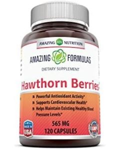Amazing Formulas Hawthorn Berries 565mg 120 Caps Immune Support - supplemynts.com