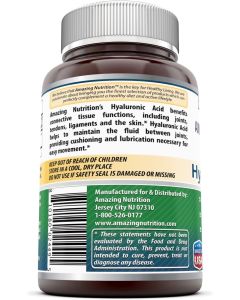 Amazing Formulas Hyaluronic Acid 100 mg Capsules Joint Support - supplemynts.com