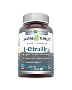 Amazing Formulas L Citrulline 2000mg 120 Tablets Sexual Health - supplemynts.com