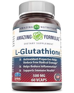 Amazing Formulas L-Glutathione 500 Mg 60 Veggie Capsules Immune Health - supplemynts.com