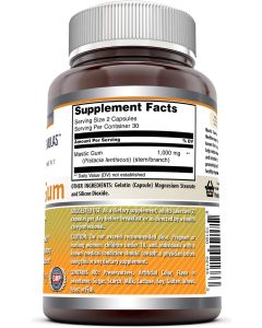 Amazing Formulas Mastic Gum 1000mg  60 Capsules Digestive Support