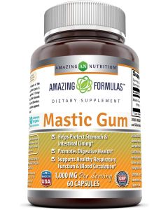 Amazing Formulas Mastic Gum 1000mg  60 Capsules Digestive Support