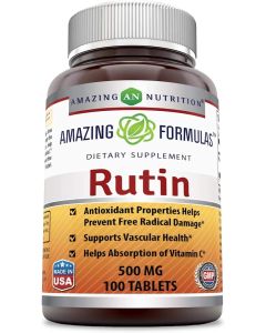 Amazing Formulas Rutin 500mg Tablets Antioxidant Properties