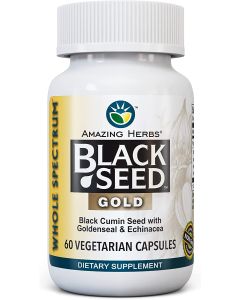 Amazing Herbs Black Seed Gold Black Cumin Seed 60 Veggie Caps - supplemynts.com