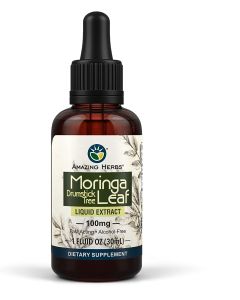 Amazing Herbs Drumstick Tree Moringa Leaf Liquid Extract 1 Oz - supplemynts.com