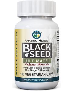 Amazing Herbs Whole Spectrum Black Seed Ultimate 100 Veggie Caps - supplemynts.com