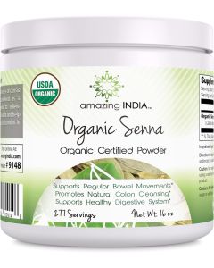 Amazing India Digestive Health Organic Senna Powder 16 Oz