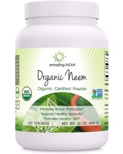 Amazing India Organic Neem Powder 16 Oz Healthy Immunity Support - supplemynts.com
