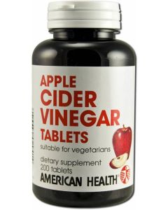 American Health, Apple Cider Vinegar 240 mg 200 Tablets Vegetarian
