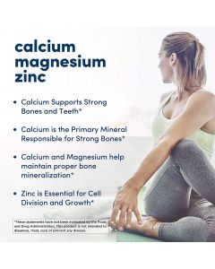 American Health Chelated Calcium Magnesium Zinc 250 Tablets Non GMO - supplemynts.com