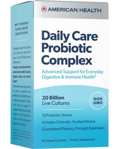American Health Daily Care Probiotic Complex 20 Billion 60 Capsules - supplemynts.com