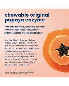 American Health Papaya Enzyme Chewable Tablets Digestive Health - supplemynts.com
