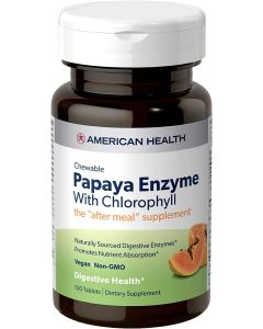 American Health Papaya Enzyme with Chlorophyll Chewable Tablets - supplemynts.com