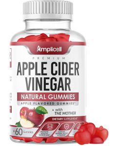 Amplicell Apple Cider Vinegar 60 Gummies Immunity Detox Supplement - supplemynts.com