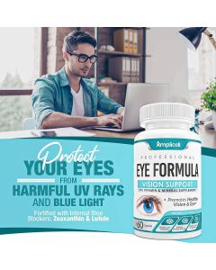 Amplicell Eye Formula Vision Support Vitamin Mineral Supplement 60 Cap - supplemynts.com