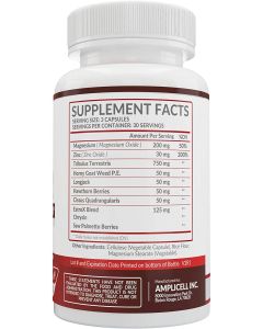 Amplicell Testosterone Booster Max Strength Magnesium Oxide 90 Caps - supplemynts.com