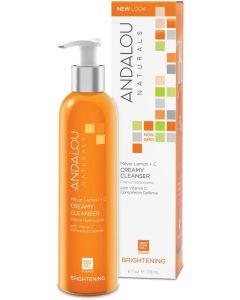 Andalou Naturals Meyer Lemon Plus C Creamy Cleanser Brightening 6 Oz