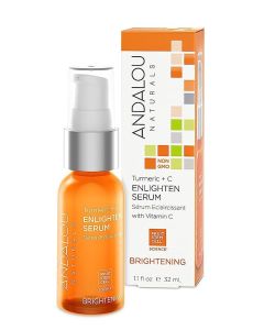 Andalou Naturals Turmeric + C Enlighten Serum 1.1 fl oz Cruelty Free - supplemynts.com