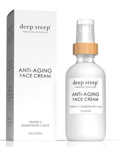 Anti Aging Face Cream 2 Oz Fragrance Free Skin Care Deep Steep