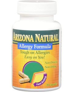 Arizona Natural Allergy Formula Non Drowsy Non Jittery Capsules