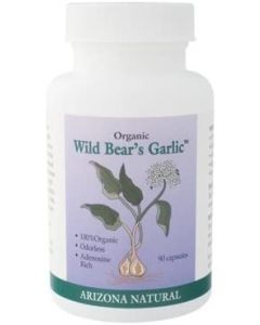 Arizona Natural Organic Wild Bear's Garlic Odorless 90 Capsules - supplemynts.com