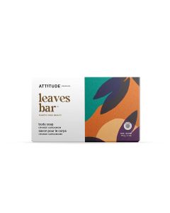 Attitude Leaves Bar Body Soap 4 oz Vegan Plastic Free