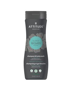 Attitude Super Leaves Men 2 In 1 Shampoo Body Wash 16 fl oz Vegan