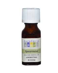 Aura Cacia Animating Spearmint Pure Essential Oil 0.5 fl oz