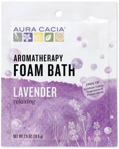 Aura Cacia Aromatherapy Foam Bath 2.5 oz Paraben Petroleum Free